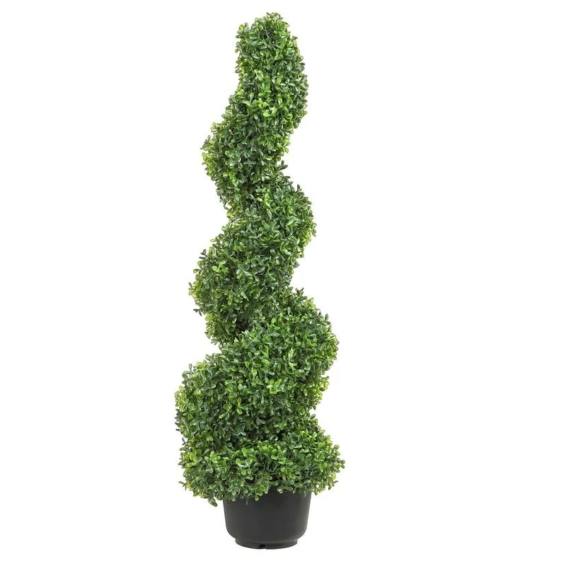 2 pcs Artificial Boxwood Spiral Topiary Plant 91cm High Green Plastic PE Iron Decorative Indoor Outdoor Garden Ornament with 10 Replacement Leaves
2 pcs Artificial Boxwood Spiral Topiary Plant 91cm High Green Plastic PE Iron Decorative Indoor Outdoor Garden Ornament with 10 Replacement Leaves