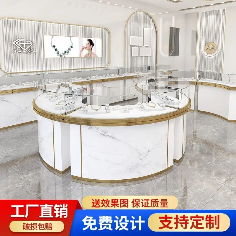 Custom. High-End Jewelry Showcase Modern Minimalist Gold Glass Showcase Table Silver Jewelry Watch Showcase Customization
Custom. High-End Jewelry Showcase Modern Minimalist Gold Glass Showcase Table Silver Jewelry Watch Showcase Customization