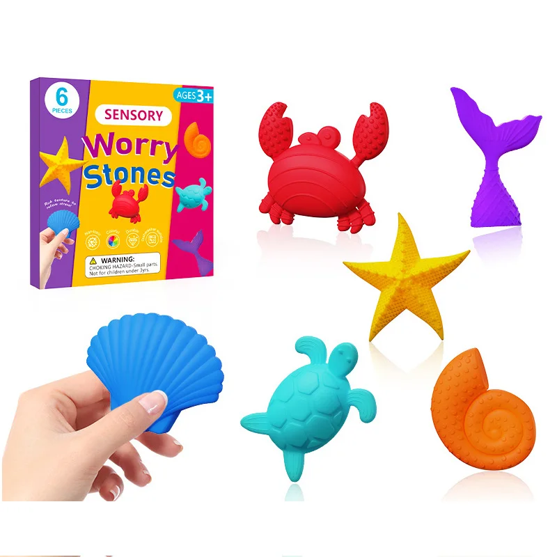 6/12PCS WidgetToys Children's Sensory Stress Relieving Toys Stress Relieving Silicone Texture Worry Stone Relieves Pressure
6/12PCS WidgetToys Children's Sensory Stress Relieving Toys Stress Relieving Silicone Texture Worry Stone Relieves Pressure