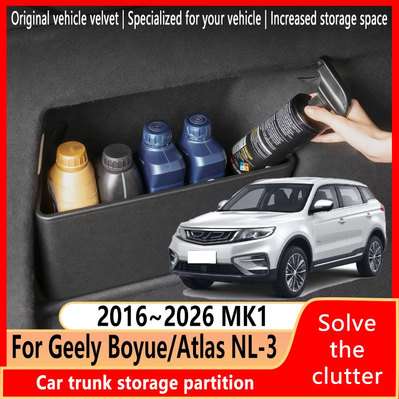 For Geely Boyue NL-3 2016~2026 MK1 Thickening Trunk Storage Partition Multifunction Storage Auto Interior Parts Car Accessories
For Geely Boyue NL-3 2016~2026 MK1 Thickening Trunk Storage Partition Multifunction Storage Auto Interior Parts Car Accessories