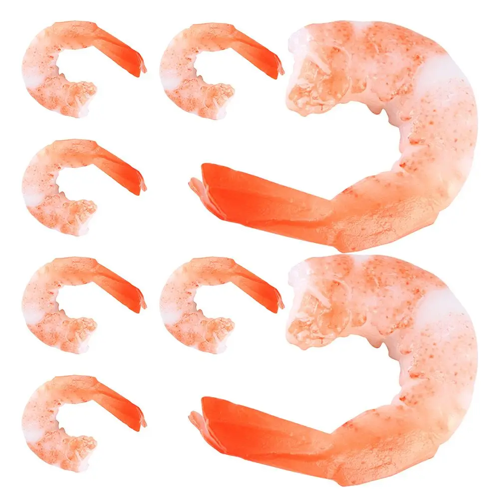8 Pcs Simulation Shrimp Food Model Realistic Artificial Peeled Fake Red Faux Decor Restaurant Props PVC
8 Pcs Simulation Shrimp Food Model Realistic Artificial Peeled Fake Red Faux Decor Restaurant Props PVC