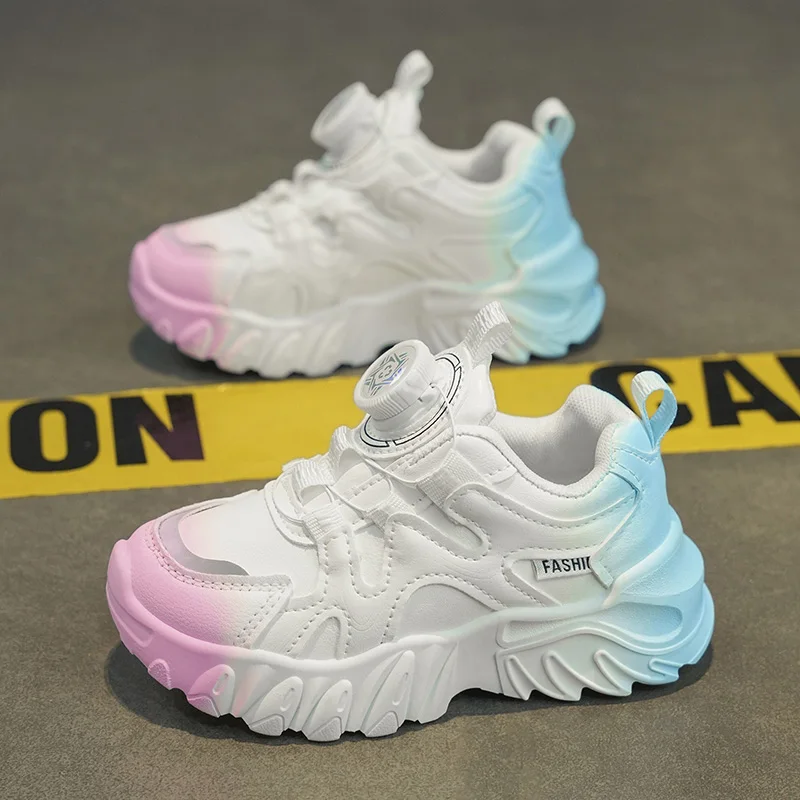 Children Shoes Girls Sneakers Fashion Gradient Leather Kids Sports Tennis Shoes for Girl Pink School Platform Sneaker Boy Shoes
Children Shoes Girls Sneakers Fashion Gradient Leather Kids Sports Tennis Shoes for Girl Pink School Platform Sneaker Boy Shoes