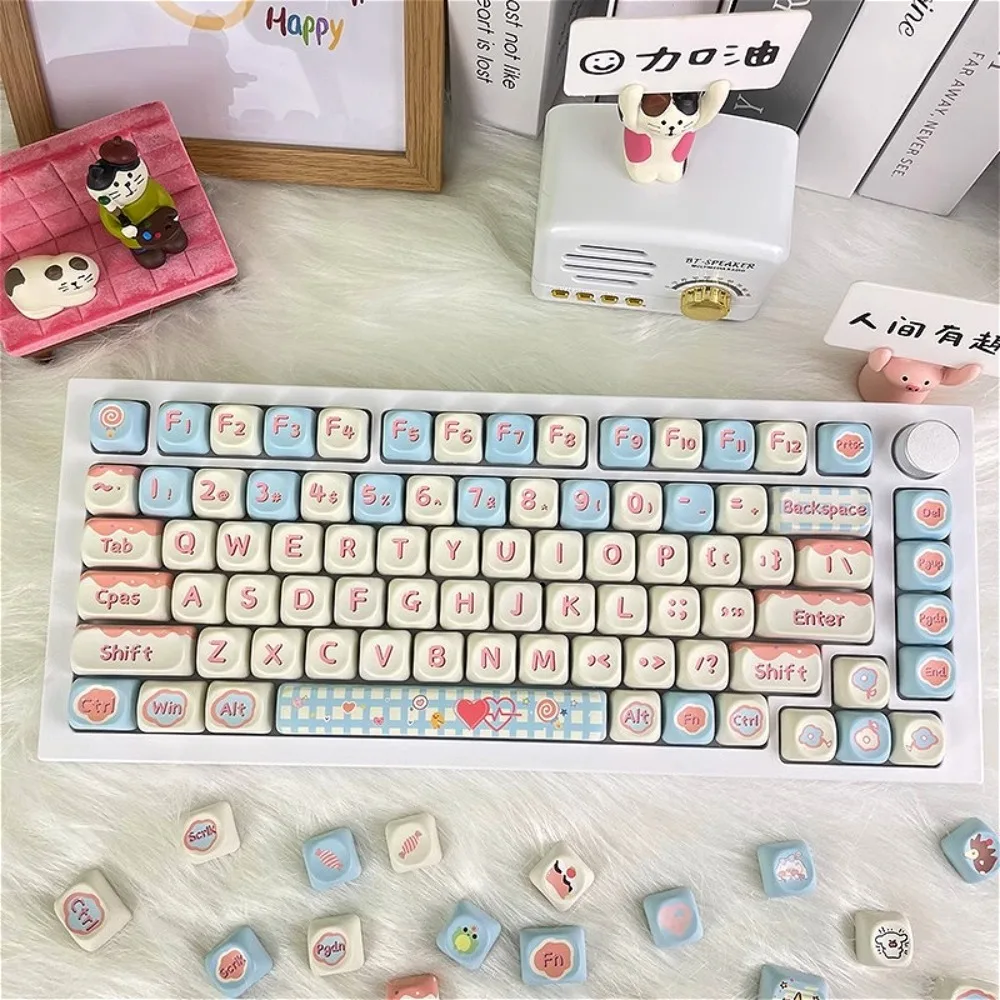 Cute Cream Cake Keycaps - PBT 5-Side Dye-Sub, Custom MOA Profile Full Set for Mechanical Keyboard
Cute Cream Cake Keycaps - PBT 5-Side Dye-Sub, Custom MOA Profile Full Set for Mechanical Keyboard
