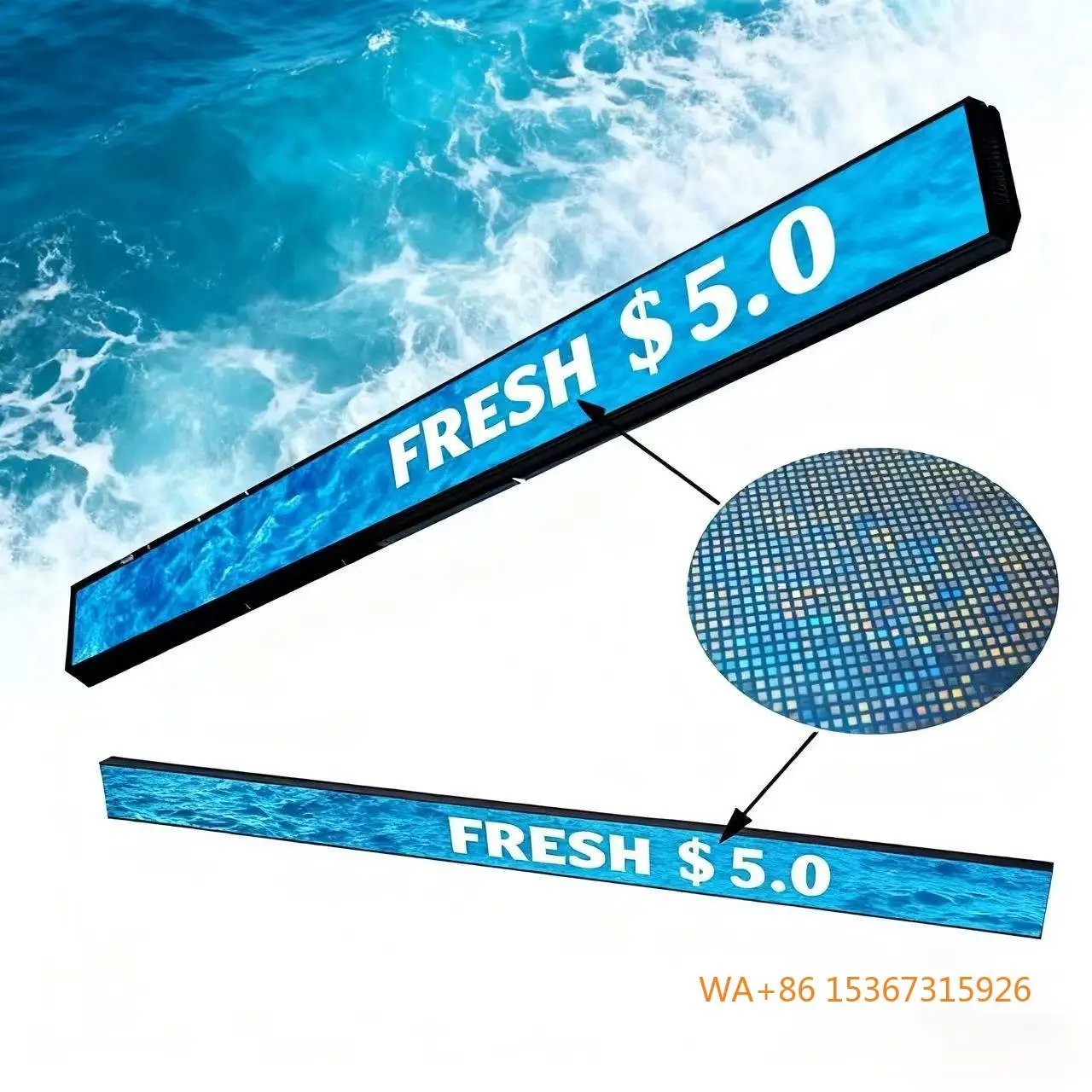 1200*60mm Indoor Shelf Edge LED Display Ultra Thin Seamless Splicing New Advertising Screen
1200*60mm Indoor Shelf Edge LED Display Ultra Thin Seamless Splicing New Advertising Screen