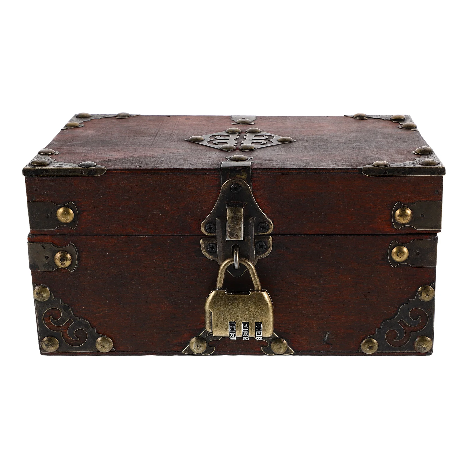 Retro European Vintage Design Jewelry Box Square Shape Secure Locking Mechanism Distressed Finish Decorative Desktop Storage
Retro European Vintage Design Jewelry Box Square Shape Secure Locking Mechanism Distressed Finish Decorative Desktop Storage