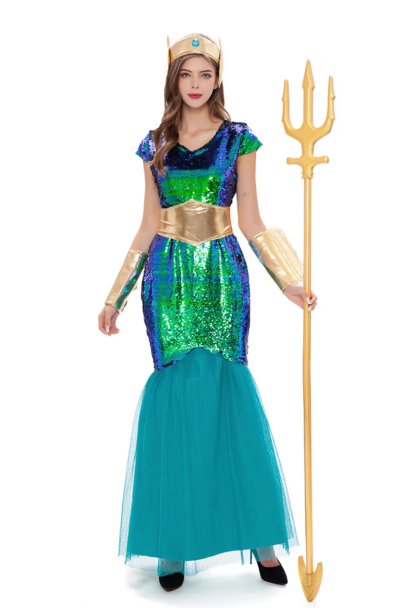 Halloween Women Costume Cosplay Suit Party Mermaid Tail Shrink Dress Adult Carnival Clothing Stage Show Siren Uniform Set Outfit
Halloween Women Costume Cosplay Suit Party Mermaid Tail Shrink Dress Adult Carnival Clothing Stage Show Siren Uniform Set Outfit