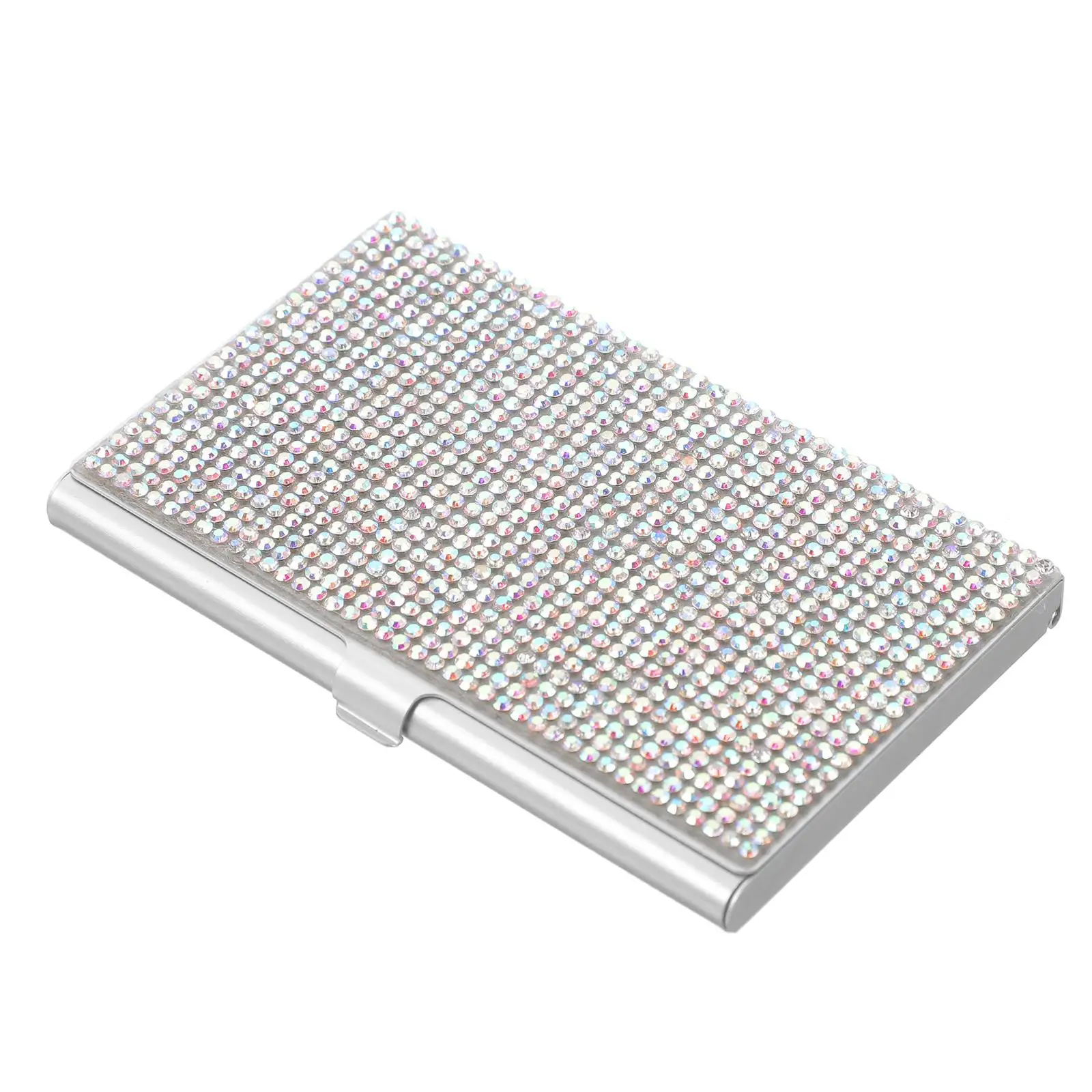 Water Diamond Business Cards Case Holder Compact Silver Metal Large Capacity Easy Desktop Box Container
Water Diamond Business Cards Case Holder Compact Silver Metal Large Capacity Easy Desktop Box Container
