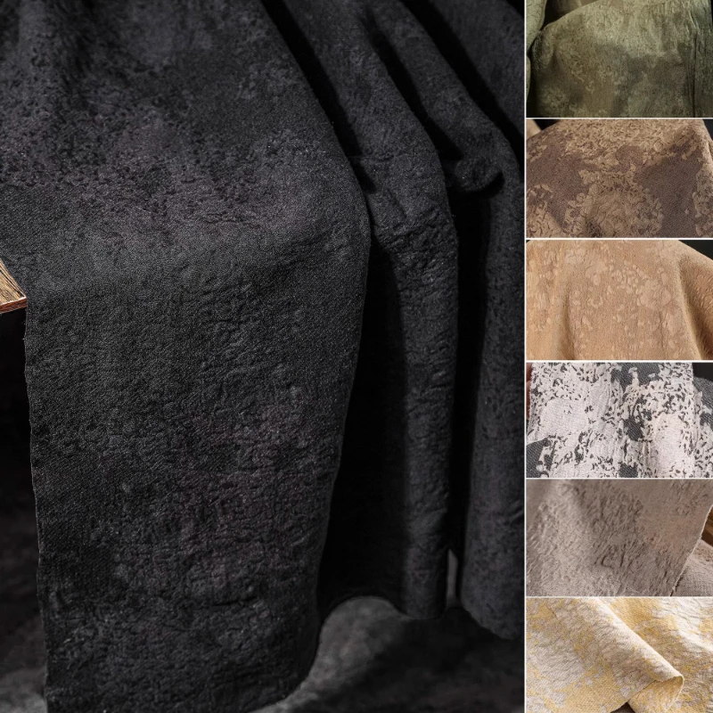 Черная потертая льняная ткань с морщинами, ручное шитье, сделай сам, текстурированный жаккардовый плащ, костюм, дизайнерское украшение, материал для рукоделия
Черная потертая льняная ткань с морщинами, ручное шитье, сделай сам, текстурированный жаккардовый плащ, костюм, дизайнерское украшение, материал для рукоделия
