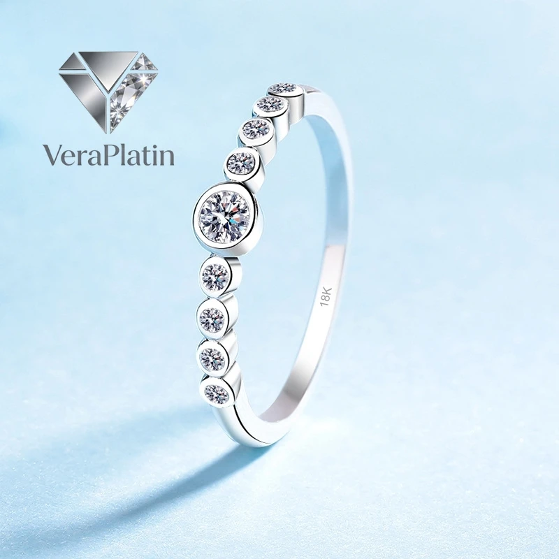 VeraPlatin Lover Valentine's Day 18K White Gold Women Wedding Bands 0.22CT Moissanite Diamond Girl Friend PT950 Platinum Wife Bi
VeraPlatin Lover Valentine's Day 18K White Gold Women Wedding Bands 0.22CT Moissanite Diamond Girl Friend PT950 Platinum Wife Bi