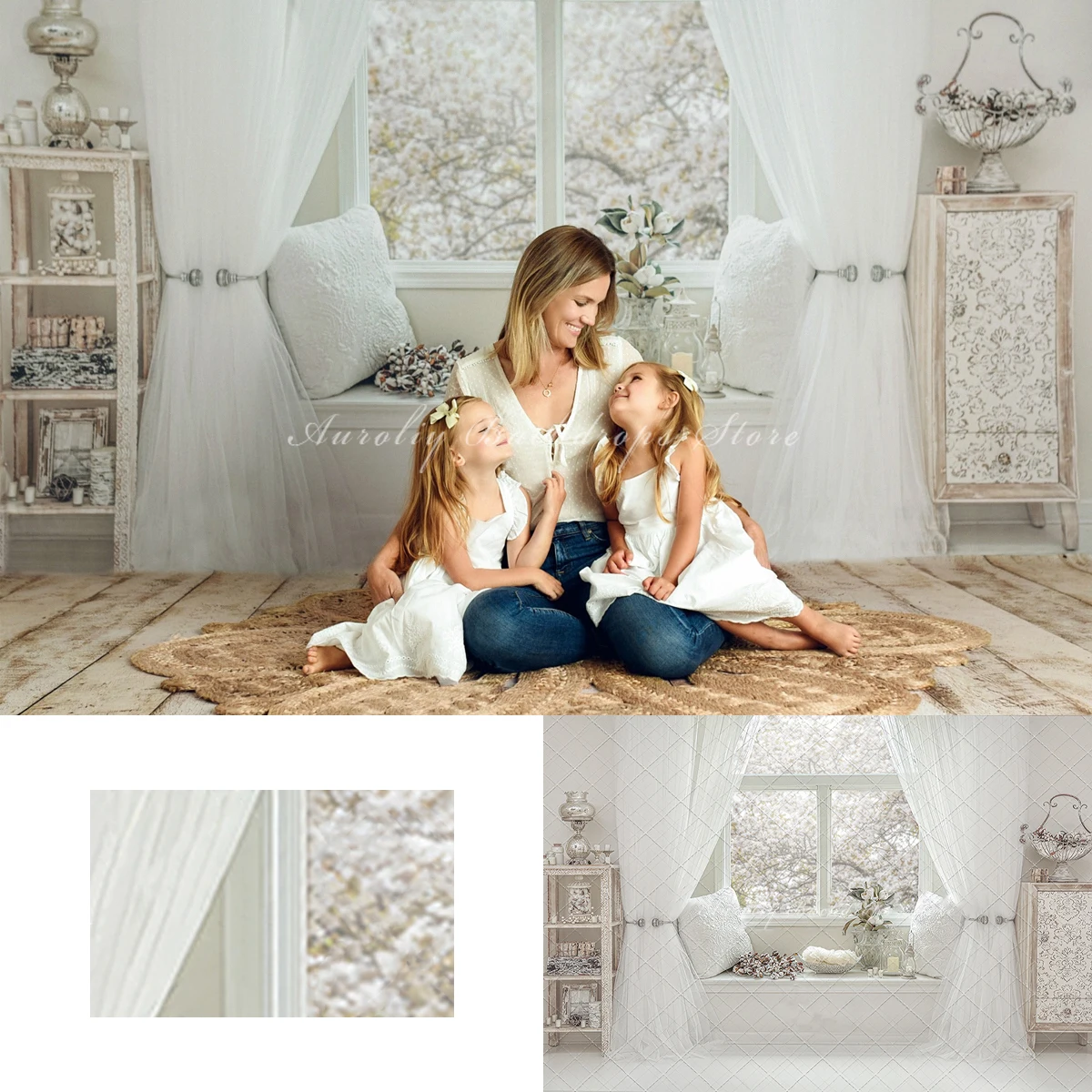 White Holiday Backgrounds Cake Smash Adult Family Photography Props Child Baby Decors Curtain Bay Window Photo Studio Backdrops
White Holiday Backgrounds Cake Smash Adult Family Photography Props Child Baby Decors Curtain Bay Window Photo Studio Backdrops