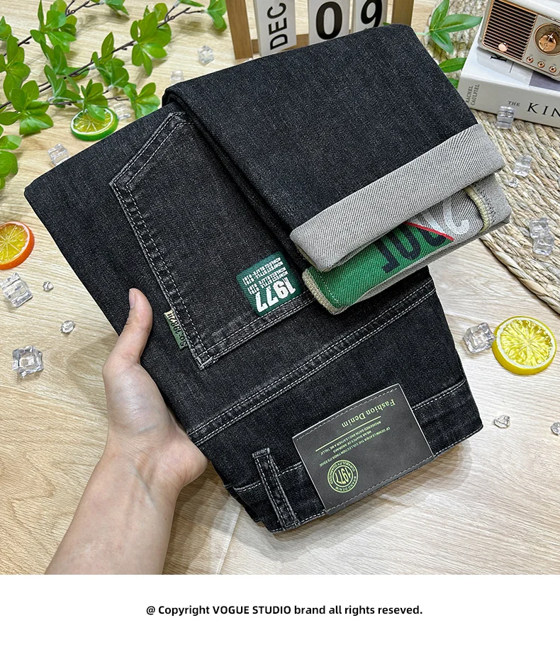 Summer Ultra-thin Men's Lightweight Business Jeans Men's Loose Straight Leg Jeans Casual Trousers New Trend Stretchy Denim Pants
Summer Ultra-thin Men's Lightweight Business Jeans Men's Loose Straight Leg Jeans Casual Trousers New Trend Stretchy Denim Pants