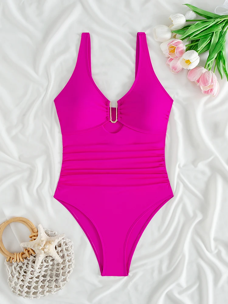 2025 One Piece Swimsuit Hollow Out Women Beachwear Solid Swimwear Bathing Suit Female Summer Backless Beach Bodysuit Dress
2025 One Piece Swimsuit Hollow Out Women Beachwear Solid Swimwear Bathing Suit Female Summer Backless Beach Bodysuit Dress