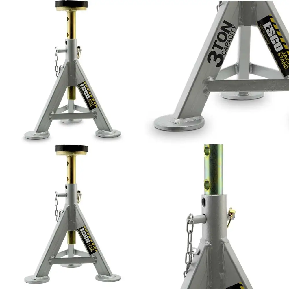 3-Ton Capacity Silver Jack Stand, 21.5 Height
3-Ton Capacity Silver Jack Stand, 21.5 Height