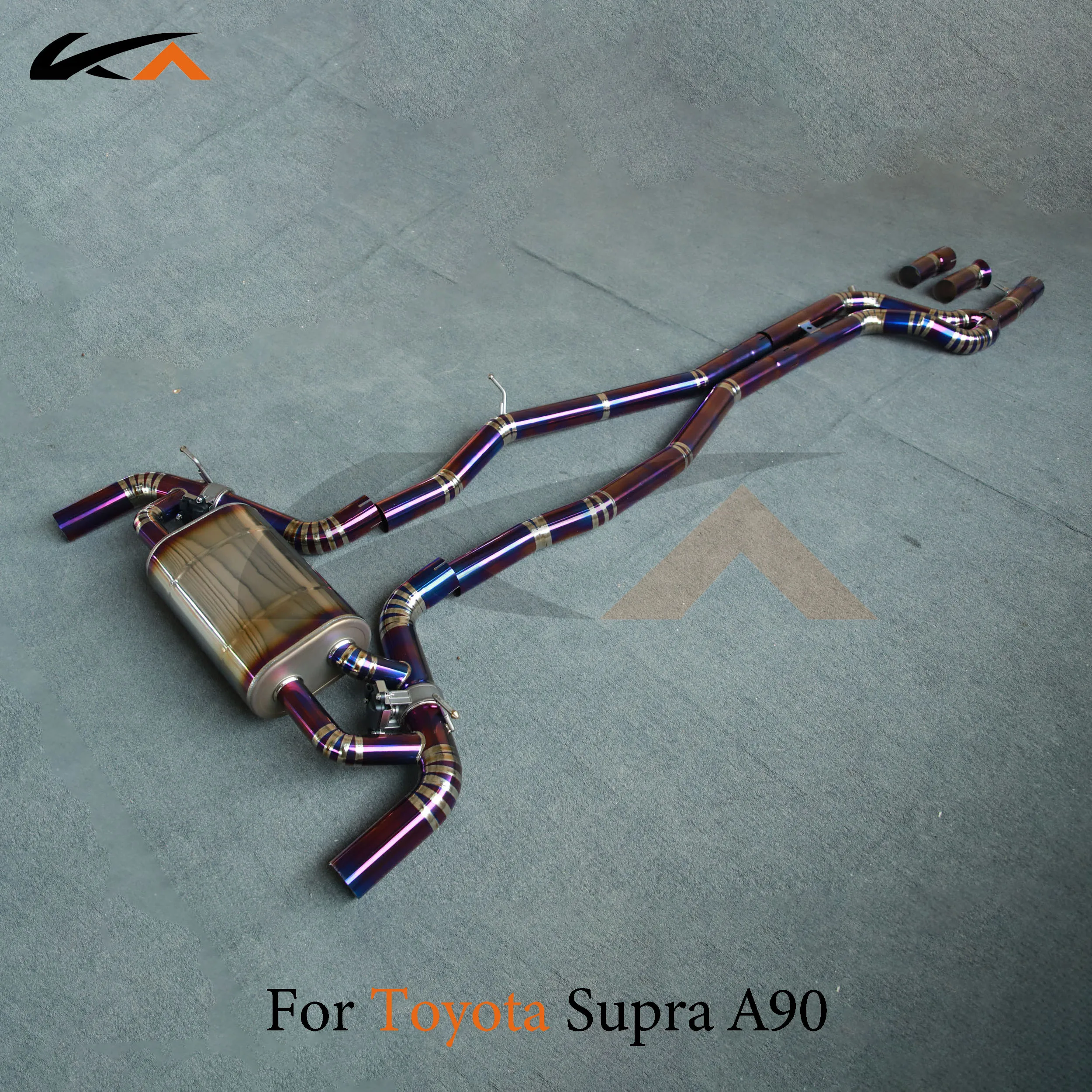 KA Tuning exhaust system titanium alloy catback for Toyota Supra A90 rear section performance parts muffler valve
KA Tuning exhaust system titanium alloy catback for Toyota Supra A90 rear section performance parts muffler valve