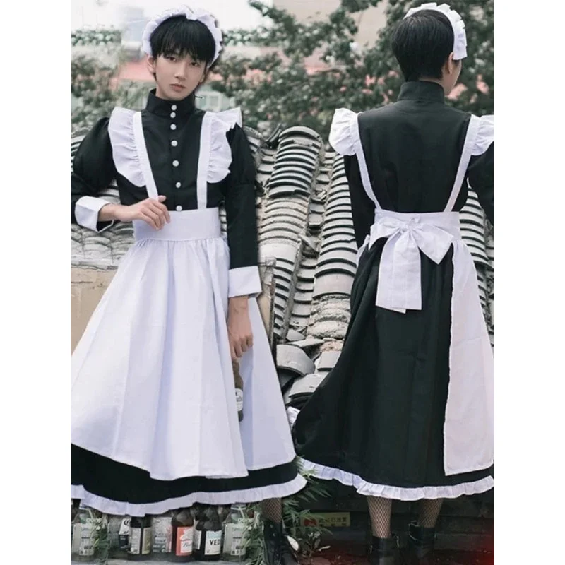 Vintage Maid Cafe Workwear Cosplay Costumes Party Waitress Outfit New Year Erotic Kawaii Men Women Cute Bowknot Lolita Dress
Vintage Maid Cafe Workwear Cosplay Costumes Party Waitress Outfit New Year Erotic Kawaii Men Women Cute Bowknot Lolita Dress
