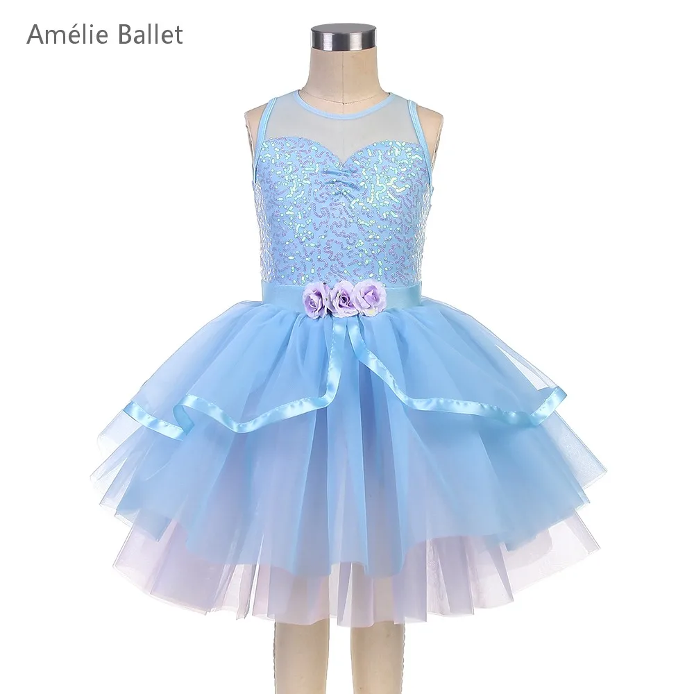 25124 New Ballet Costumes Sky Blue Sequin Spandex Top Bodice Ballet Tutu Kids Dancewear Stage Performance Ballet Tutu 
25124 New Ballet Costumes Sky Blue Sequin Spandex Top Bodice Ballet Tutu Kids Dancewear Stage Performance Ballet Tutu