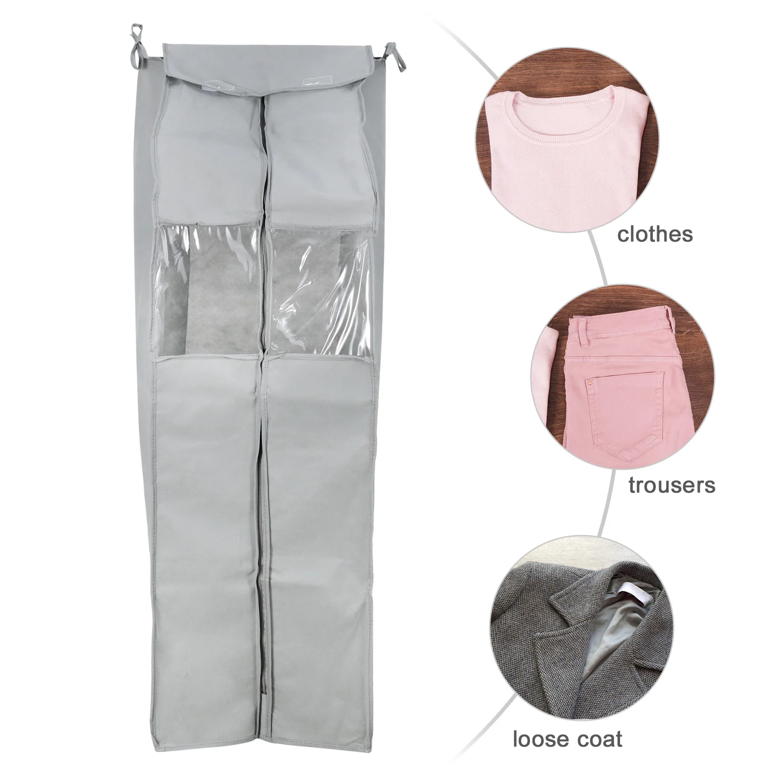 1pc Reusable Cover Clothes Bag Garment Storage Foldable Protector for Home Hanging Non-Woven Fabric Easy Zipper for Home
1pc Reusable Cover Clothes Bag Garment Storage Foldable Protector for Home Hanging Non-Woven Fabric Easy Zipper for Home