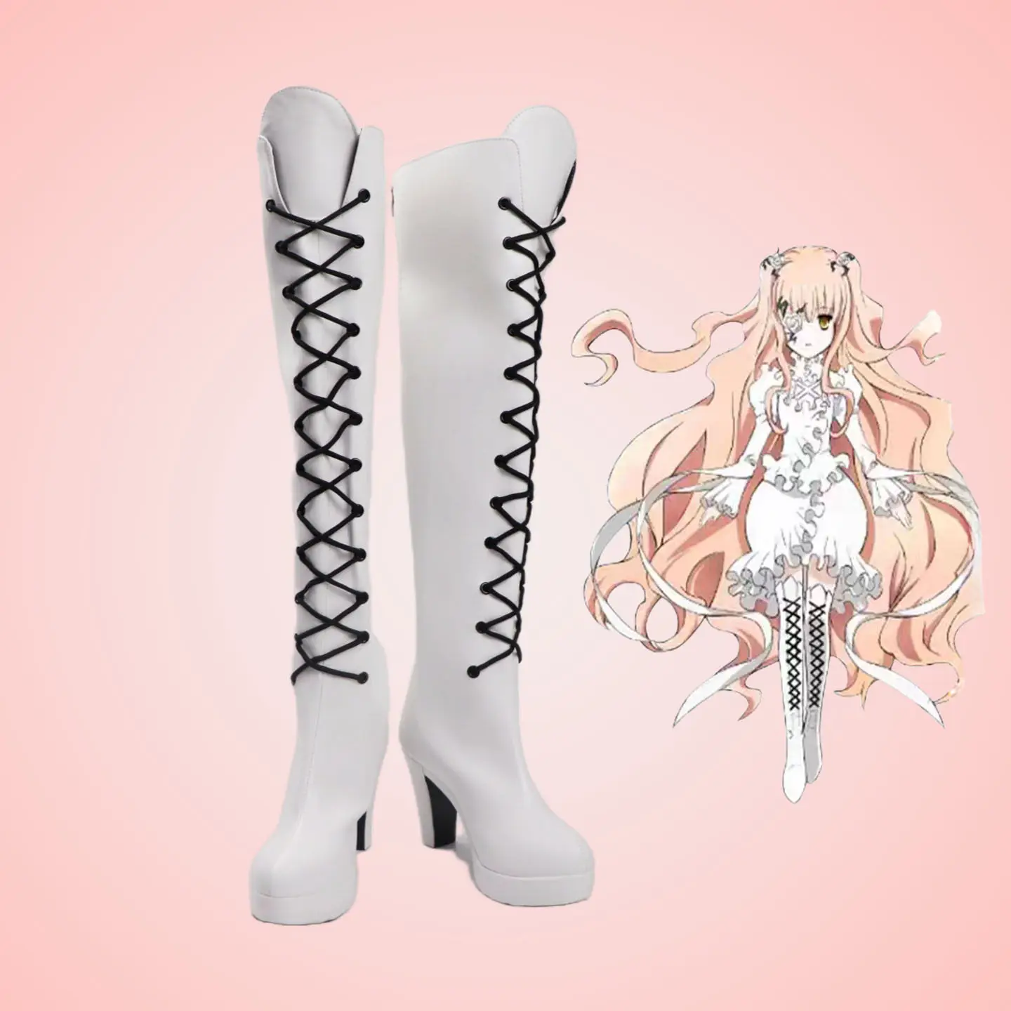 Kirakishou Cosplay Shoes Anime Rozen Maiden Cosplay Women Kirakishou Cosplay Boots Lolita Gothic Shoes White Lolita
Kirakishou Cosplay Shoes Anime Rozen Maiden Cosplay Women Kirakishou Cosplay Boots Lolita Gothic Shoes White Lolita