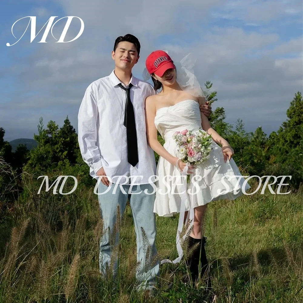 MD 2025 Lvory Short A-line Wedding Dresses 웨딩드레스 Sweetheart Mini Korea Photo Shoot Sleeveless Above Knee Bride Gown Customised
MD 2025 Lvory Short A-line Wedding Dresses 웨딩드레스 Sweetheart Mini Korea Photo Shoot Sleeveless Above Knee Bride Gown Customised