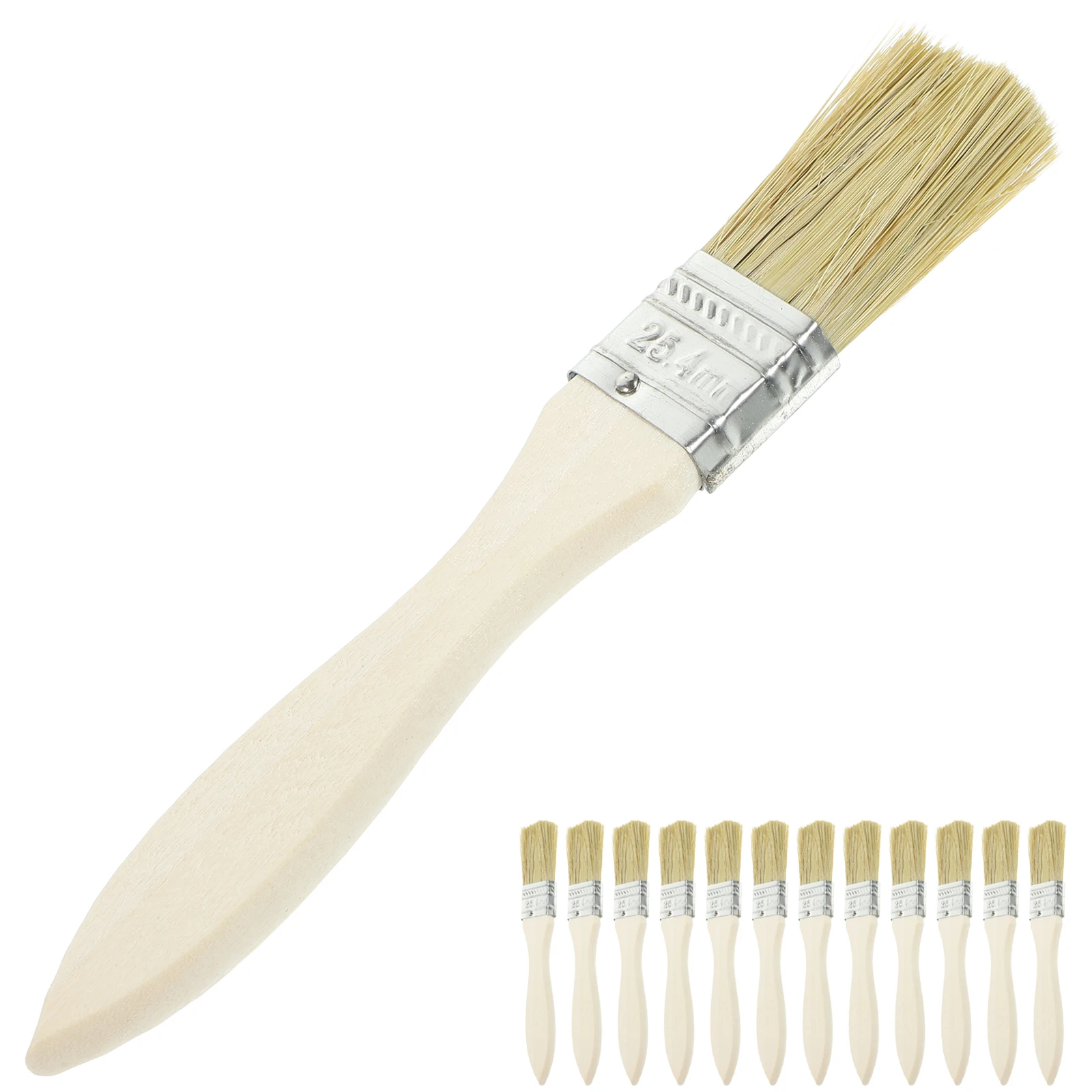 36pcs White Poplar Wood Handle Bristle Brushes 1 Inch Cleaning Industrial Baking BBQ Waterproof No Shedding Pastry Basting
36pcs White Poplar Wood Handle Bristle Brushes 1 Inch Cleaning Industrial Baking BBQ Waterproof No Shedding Pastry Basting