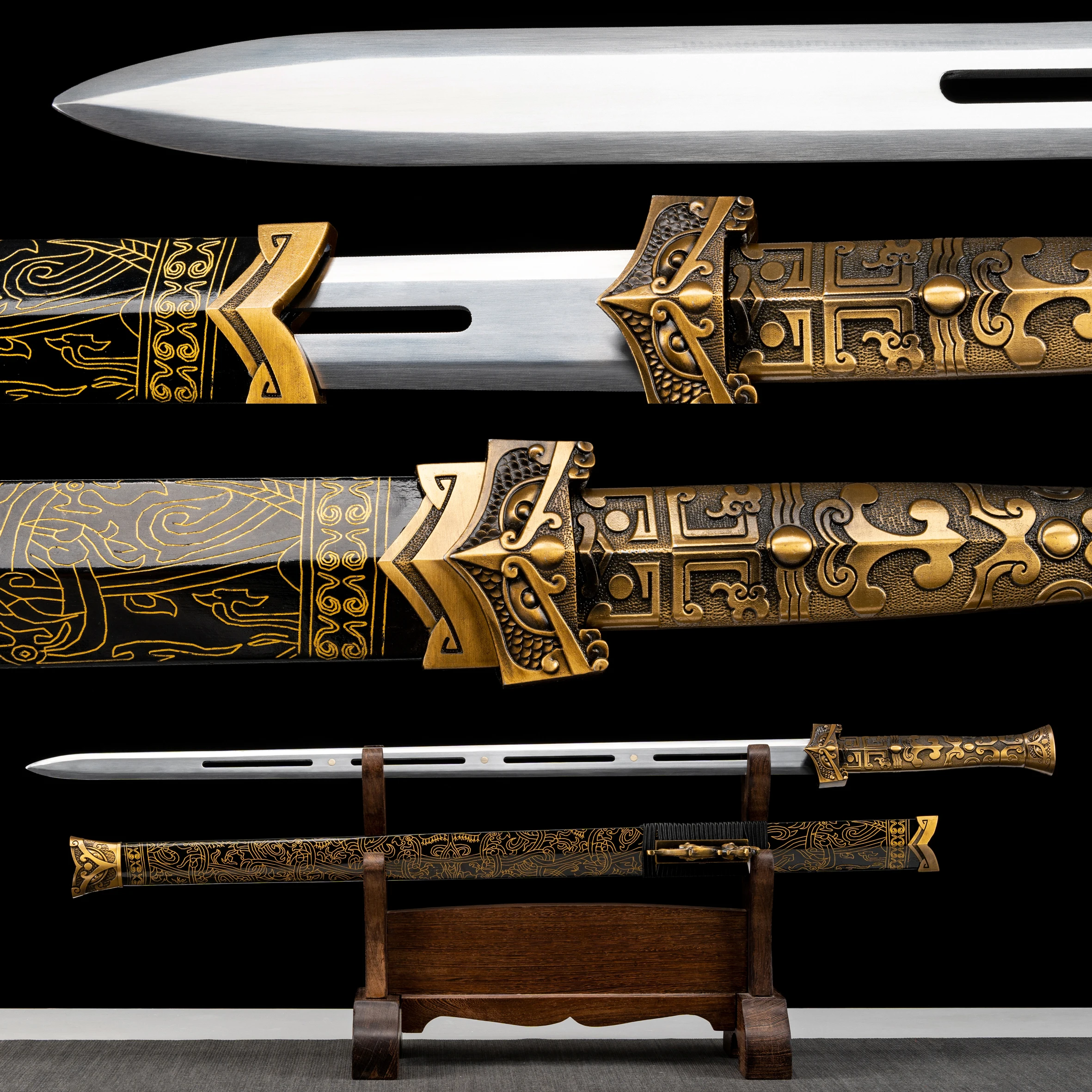 Ancient Chinese traditional sword - steel blade katana martial arts ninja outdoor sports martial arts practice not sharp
Ancient Chinese traditional sword - steel blade katana martial arts ninja outdoor sports martial arts practice not sharp