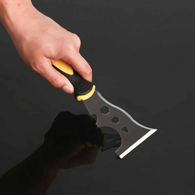 Stainless Steel Painters Tool, Multi-Use Putty Knife Paint Scraper with Metal Hammer End for Painting Wood Drywall working supp
Stainless Steel Painters Tool, Multi-Use Putty Knife Paint Scraper with Metal Hammer End for Painting Wood Drywall working supp