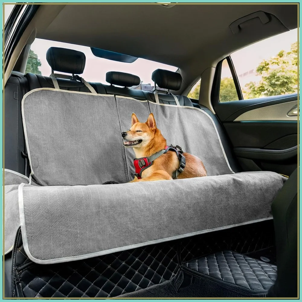 Waterproof Dog Car Seat Cover for Back Seat, Scratchproof Pet Seat Protector, Non-Slip Bench Cover for Cars SUVs Trucks, Grey
Waterproof Dog Car Seat Cover for Back Seat, Scratchproof Pet Seat Protector, Non-Slip Bench Cover for Cars SUVs Trucks, Grey