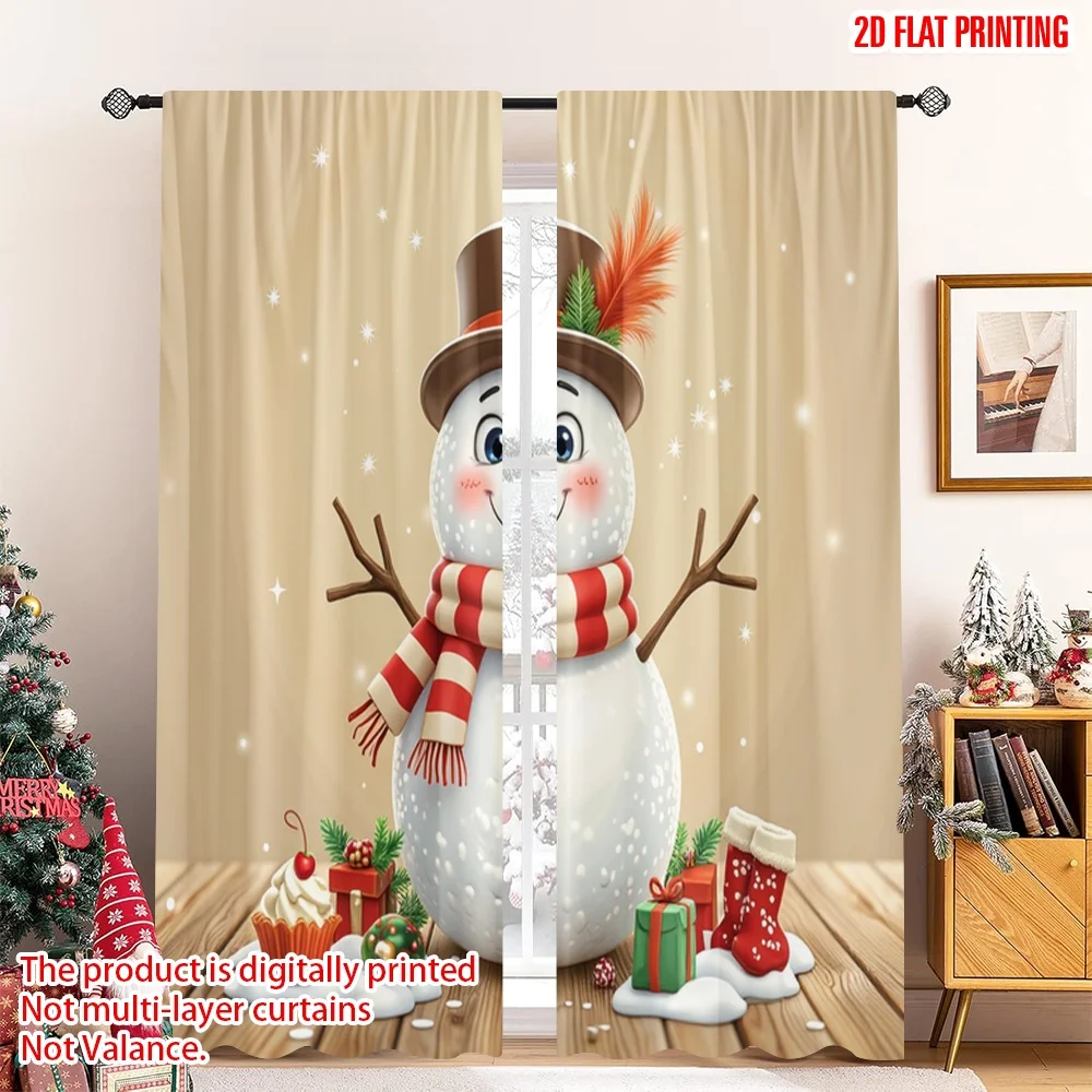 2pcs 2D flat printing Merry Christmas Popular Window Drapes Cute Snowman Christmas Theme Polyester Without Electricity Party
2pcs 2D flat printing Merry Christmas Popular Window Drapes Cute Snowman Christmas Theme Polyester Without Electricity Party