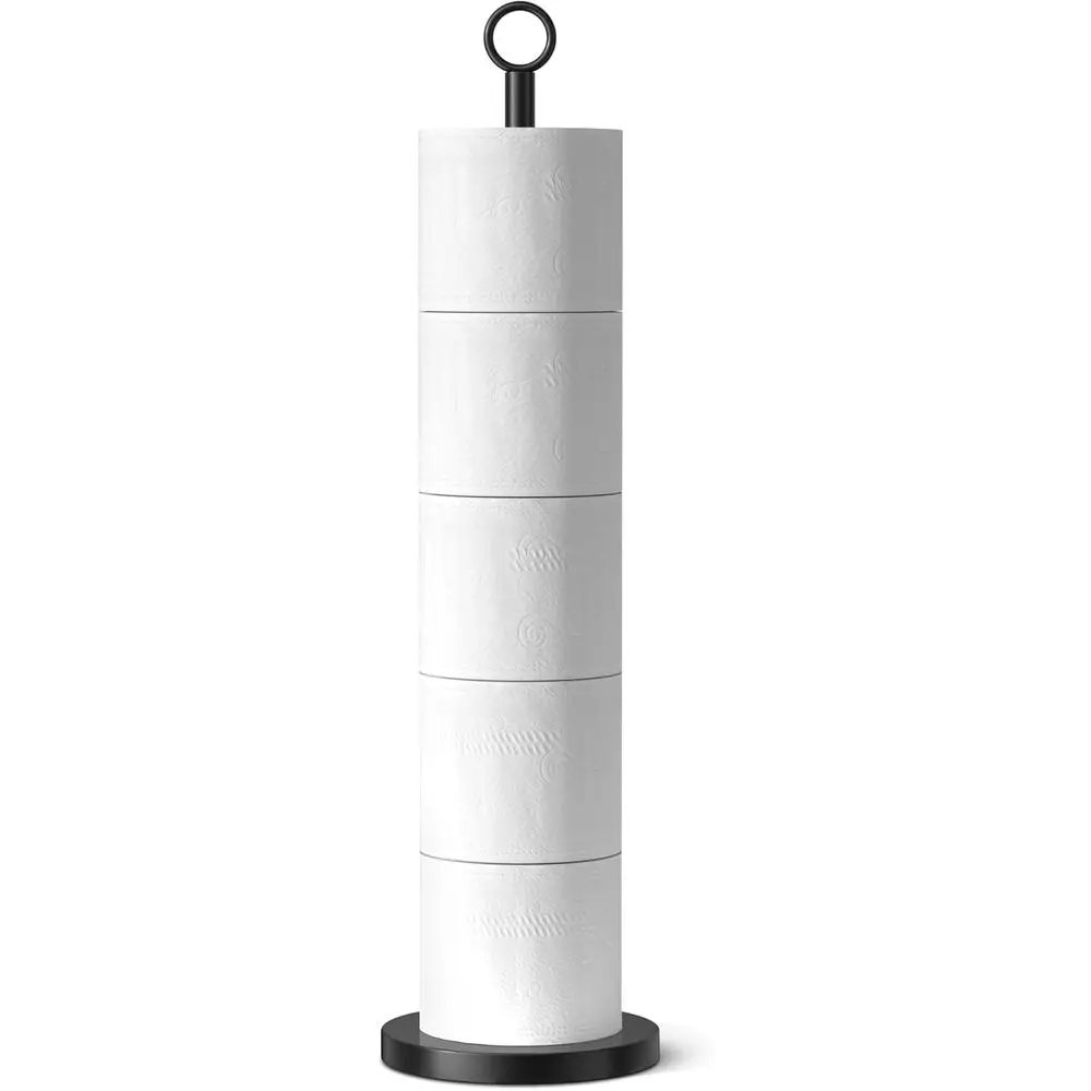Stainless Steel Toilet Paper Stand with Spare Roll Storage
Stainless Steel Toilet Paper Stand with Spare Roll Storage