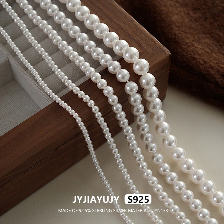 JYJIAYUJY 100% цельное оригинальное ожерелье из стерлингового серебра S925 45 см, круглая цепочка из искусственного жемчуга 3-10 мм, модные женские украшения JYN13
JYJIAYUJY 100% цельное оригинальное ожерелье из стерлингового серебра S925 45 см, круглая цепочка из искусственного жемчуга 3-10 мм, модные женские украшения JYN13