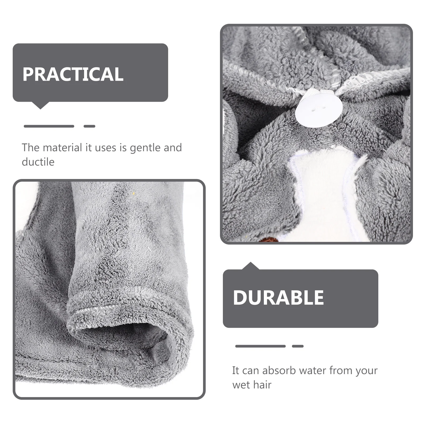 Soft Coral Fleece Hair Drying Hat with Buckle Fastening Cartoon Bath Towel Wrap for Fast Water Absorption Hair Towel Wrap
Soft Coral Fleece Hair Drying Hat with Buckle Fastening Cartoon Bath Towel Wrap for Fast Water Absorption Hair Towel Wrap