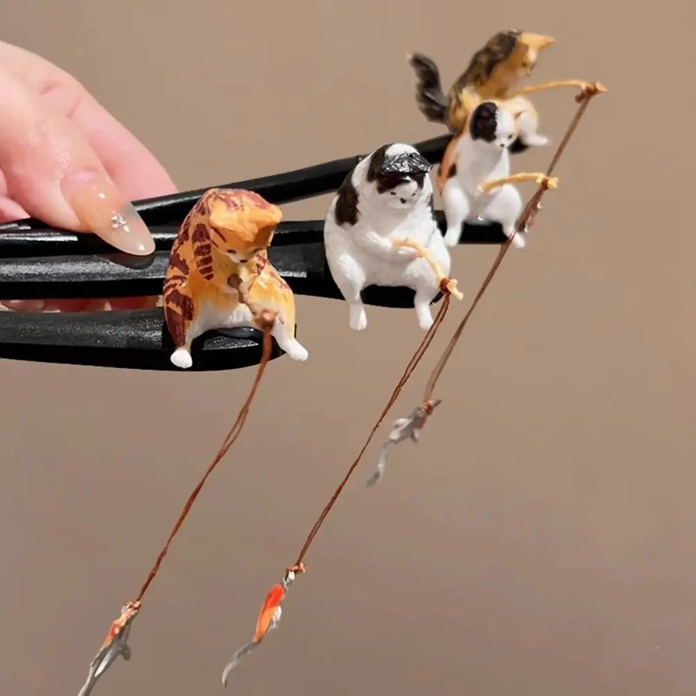 Cute Cat Fishing Wooden Hair Stick Tassel Chinese Style Hanfu Hairpin Hanfu Headwear Hair Sticks for Buns For Girl
Cute Cat Fishing Wooden Hair Stick Tassel Chinese Style Hanfu Hairpin Hanfu Headwear Hair Sticks for Buns For Girl