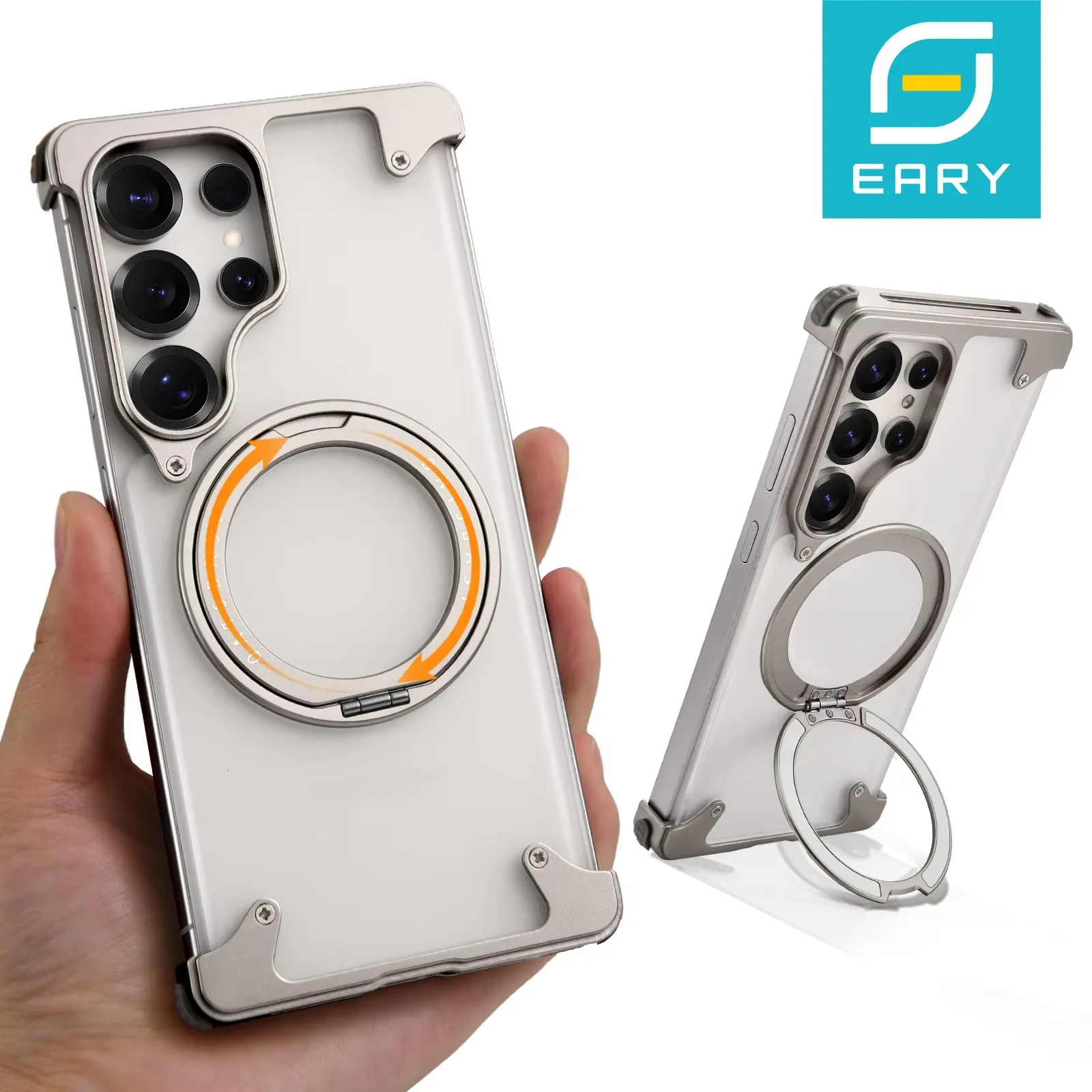 Eary Magnetic Ring Stand Case for Samsung Galaxy S25 Ultra with Magsafe Military Grade Drop Protection Not Yellowing Slim Cover
Eary Magnetic Ring Stand Case for Samsung Galaxy S25 Ultra with Magsafe Military Grade Drop Protection Not Yellowing Slim Cover