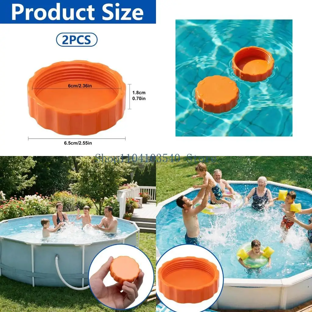02DC 2Pieces High Visibilities Plastic Threaded Covers 60mm Threaded Pool Accessory For Pumps Drain Port Maintenance
02DC 2Pieces High Visibilities Plastic Threaded Covers 60mm Threaded Pool Accessory For Pumps Drain Port Maintenance