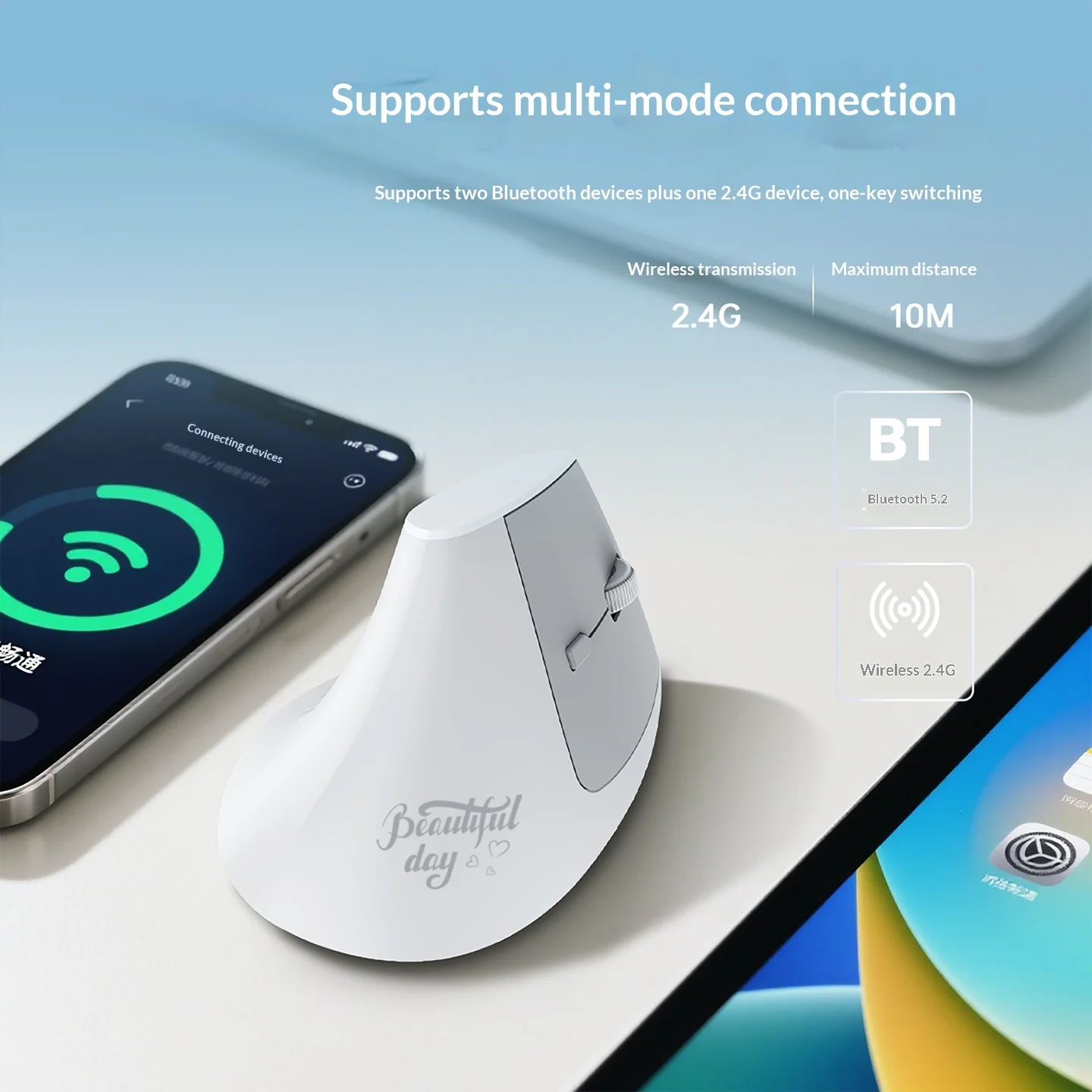 Стереоскопическая мышь Ajazz соответствует эргономике, беспроводная Bluetooth, бесшумная, двухрежимная, перезаряжаемая, компьютерная, специальная для офиса
Стереоскопическая мышь Ajazz соответствует эргономике, беспроводная Bluetooth, бесшумная, двухрежимная, перезаряжаемая, компьютерная, специальная для офиса