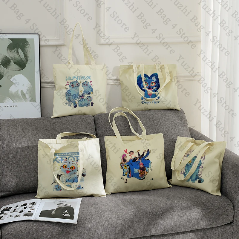 Gift for Kpop Fans Demon Hunters Blue Tiger Shopping Bag,Cute Cartoon Style Essential Shoulder Bag, Durable for Daily Use
Gift for Kpop Fans Demon Hunters Blue Tiger Shopping Bag,Cute Cartoon Style Essential Shoulder Bag, Durable for Daily Use