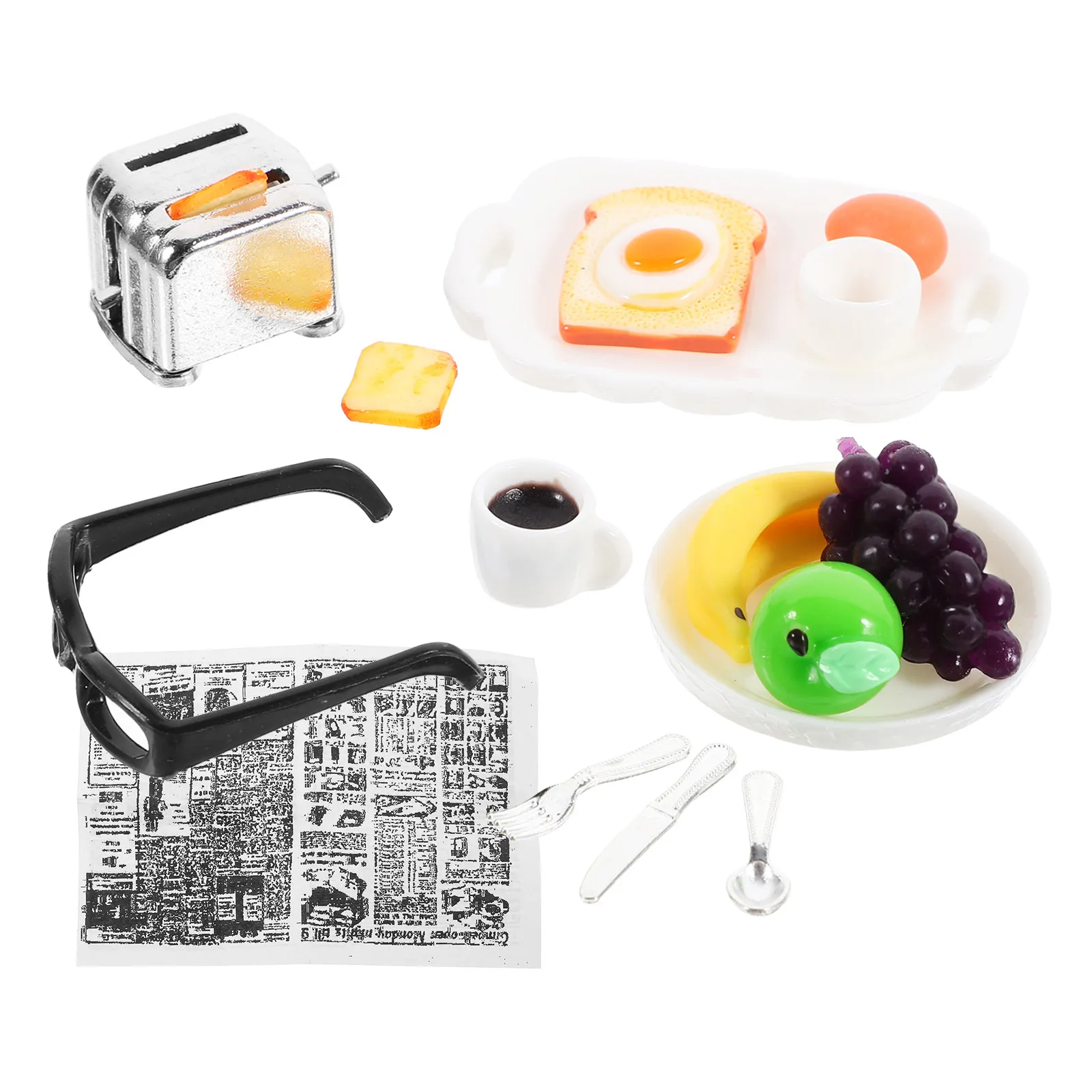 1Set Mini House Breakfast Scene Decor Plastic Mini Food Models Elegant Atmospheric Kitchen Accessories Lifelike Pretend Play
1Set Mini House Breakfast Scene Decor Plastic Mini Food Models Elegant Atmospheric Kitchen Accessories Lifelike Pretend Play