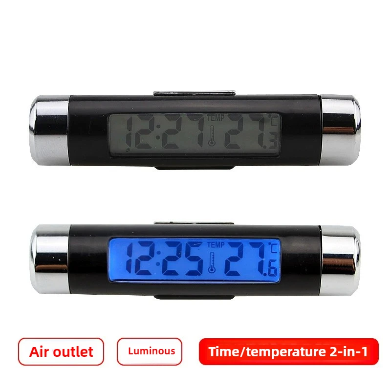 Universal Car Air Outlet Clip LCD Watch with Temperature Display Battery-Free Interior Clock Accessory
Universal Car Air Outlet Clip LCD Watch with Temperature Display Battery-Free Interior Clock Accessory