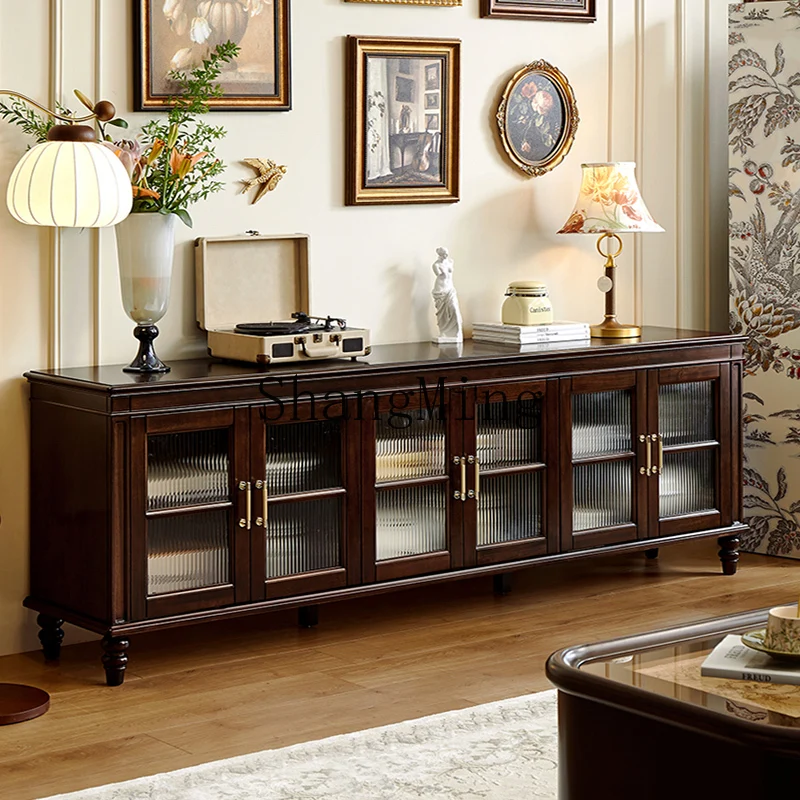 ZYH retro all-solid wood TV cabinet coffee table combination high-end living room storage locker
ZYH retro all-solid wood TV cabinet coffee table combination high-end living room storage locker