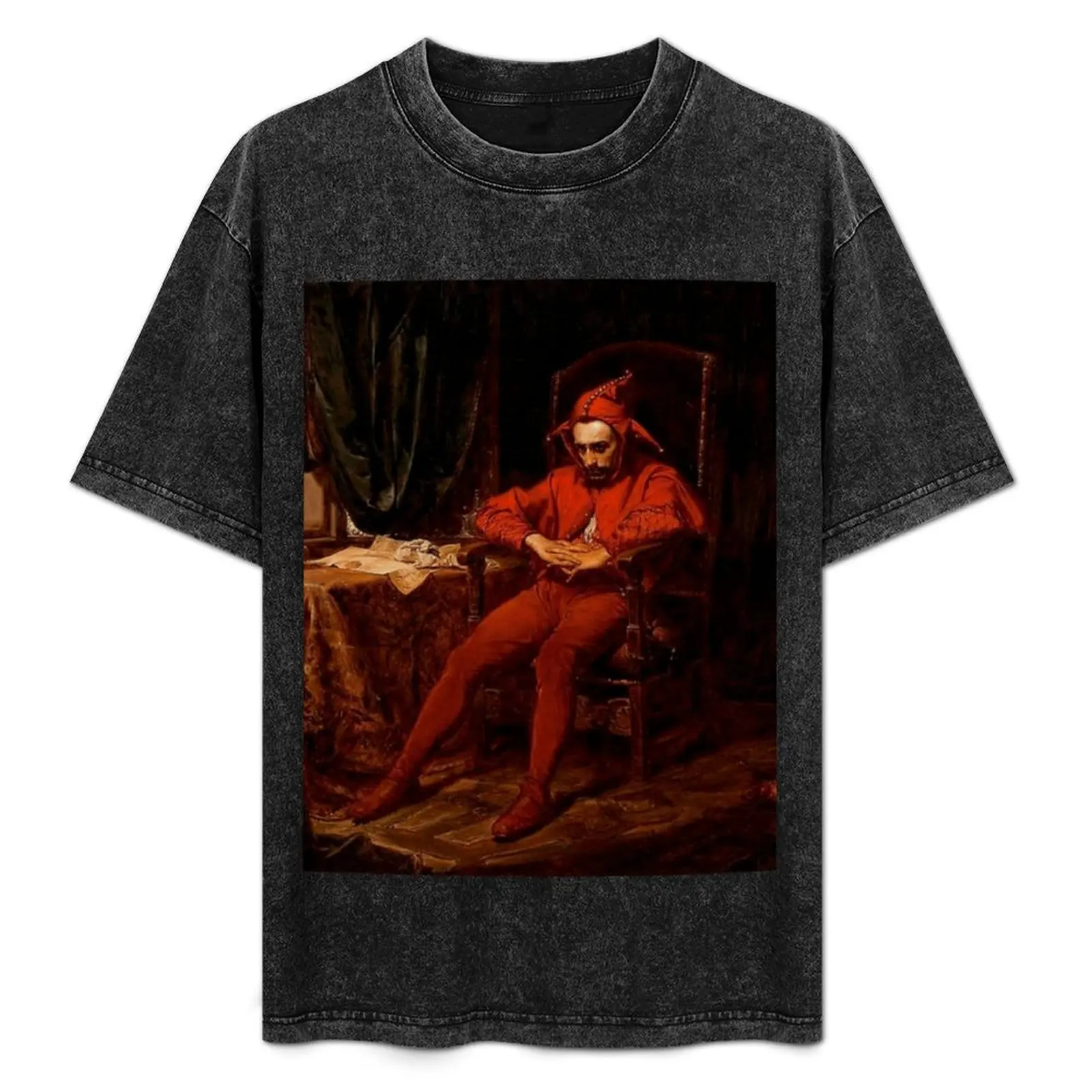 Jan Matejko - Stanczyk, artwork by Jan Matejko T-Shirt Casual Loose Short Sleeve Tee for Men
Jan Matejko - Stanczyk, artwork by Jan Matejko T-Shirt Casual Loose Short Sleeve Tee for Men