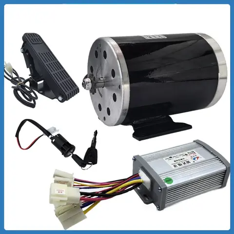 500W 1000W 24V 36V 48V DC Brushed Motor Kit Controller E-bike Conversion Kit Electric Bike Scooter Skateboard Kit Motor MY1020