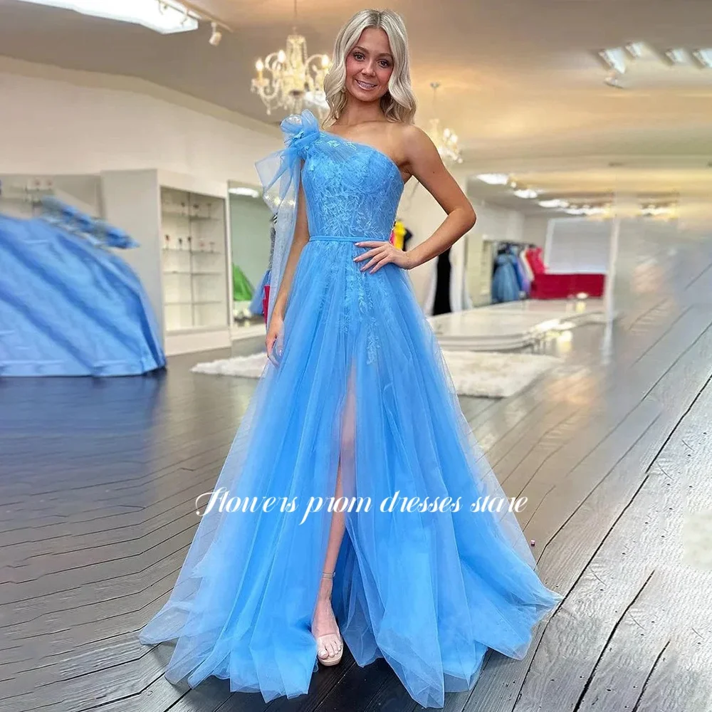 Flowers Lace Prom Dresses One Shoulder Evening Dress Applique Party Dress for Women vestidos de fiesta Customized
Flowers Lace Prom Dresses One Shoulder Evening Dress Applique Party Dress for Women vestidos de fiesta Customized