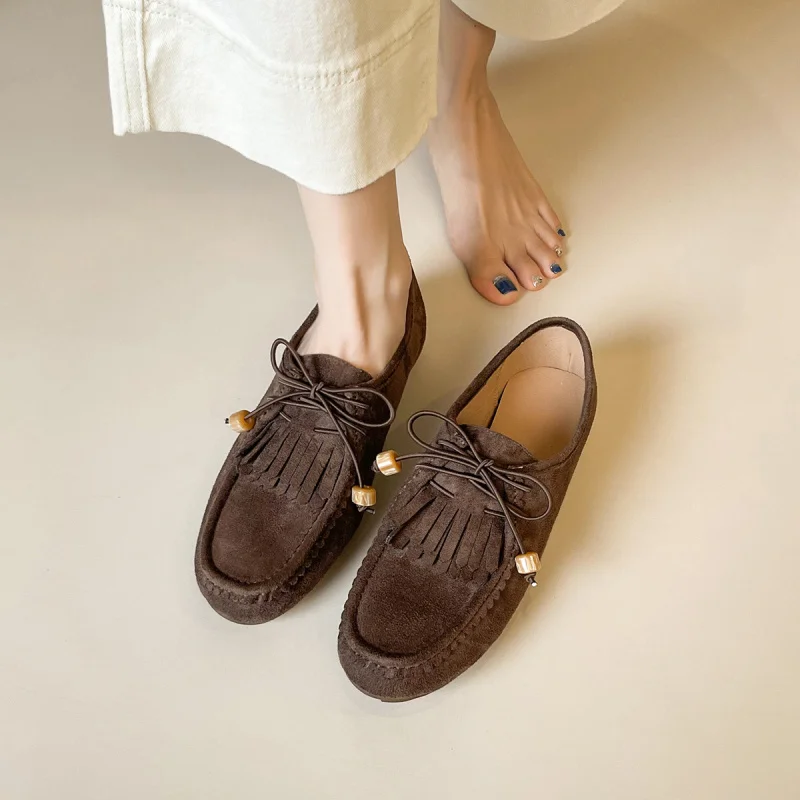 Женские замшевые туфли без каблука, большие размеры, с неглубоким вырезом, на мягкой подошве, повседневные, в ретро-британском стиле
Женские замшевые туфли без каблука, большие размеры, с неглубоким вырезом, на мягкой подошве, повседневные, в ретро-британском стиле