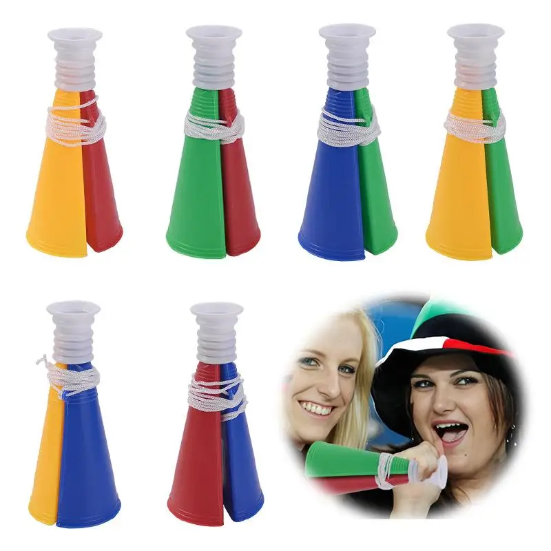 Мегафон для болельщиков, гудки для футбольных фанатов, для спортивных мероприятий, вечеринок, футбольных матчей, игрушка-шумогенератор
Мегафон для болельщиков, гудки для футбольных фанатов, для спортивных мероприятий, вечеринок, футбольных матчей, игрушка-шумогенератор