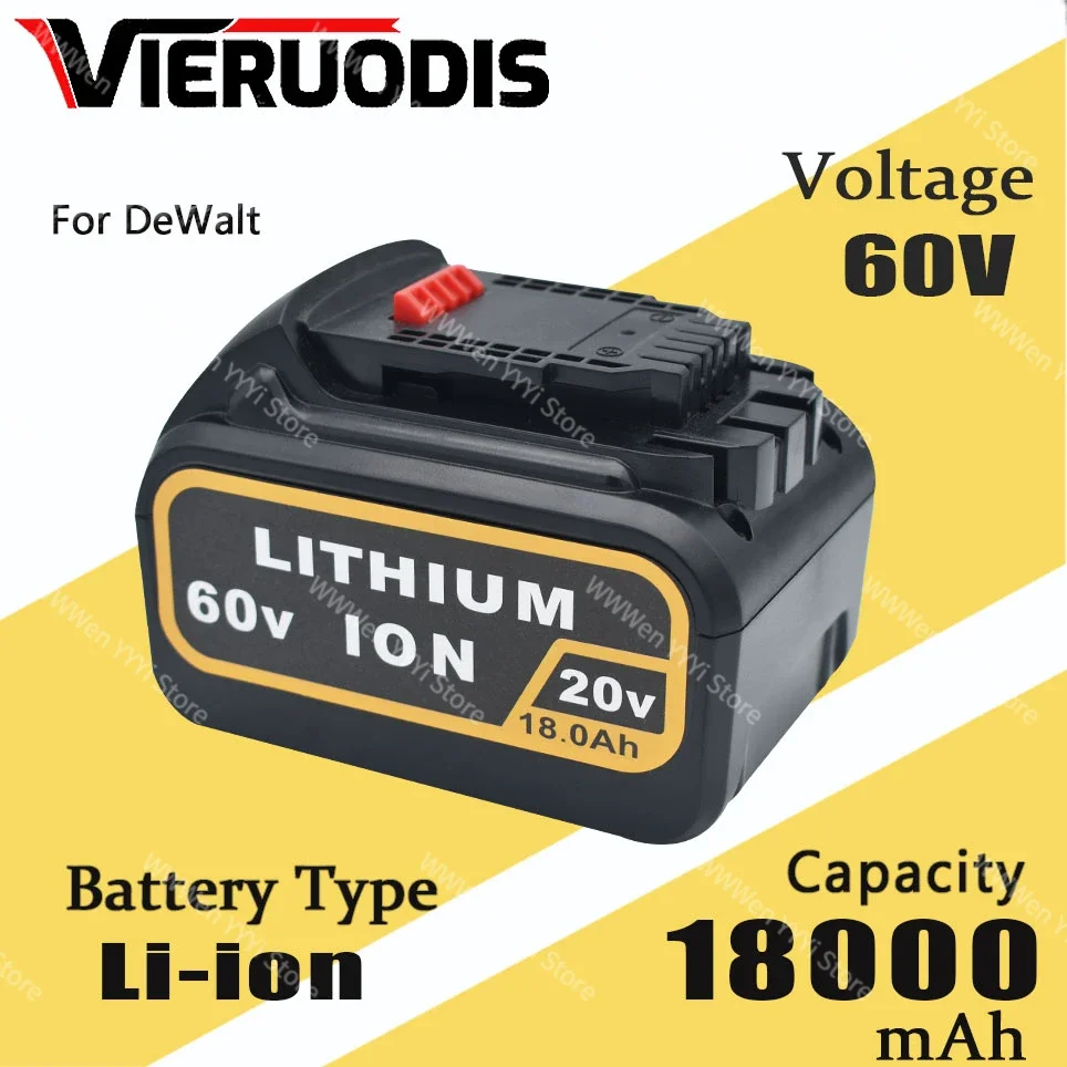 18.0Ah 60V 20V for Dewalt MAX Replacement Battery DCB204 DCB609 DCB206 DCB606 DCB209 DCB205 Power Screwdriver Tools Batteries
18.0Ah 60V 20V for Dewalt MAX Replacement Battery DCB204 DCB609 DCB206 DCB606 DCB209 DCB205 Power Screwdriver Tools Batteries