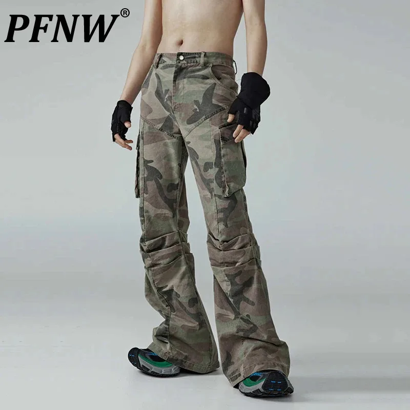 PFNW Men's Camouflage Trousers Loose Washed Craft Large Pocket Costume Design Casual Versatile Camping Trendy New Pants C180
PFNW Men's Camouflage Trousers Loose Washed Craft Large Pocket Costume Design Casual Versatile Camping Trendy New Pants C180