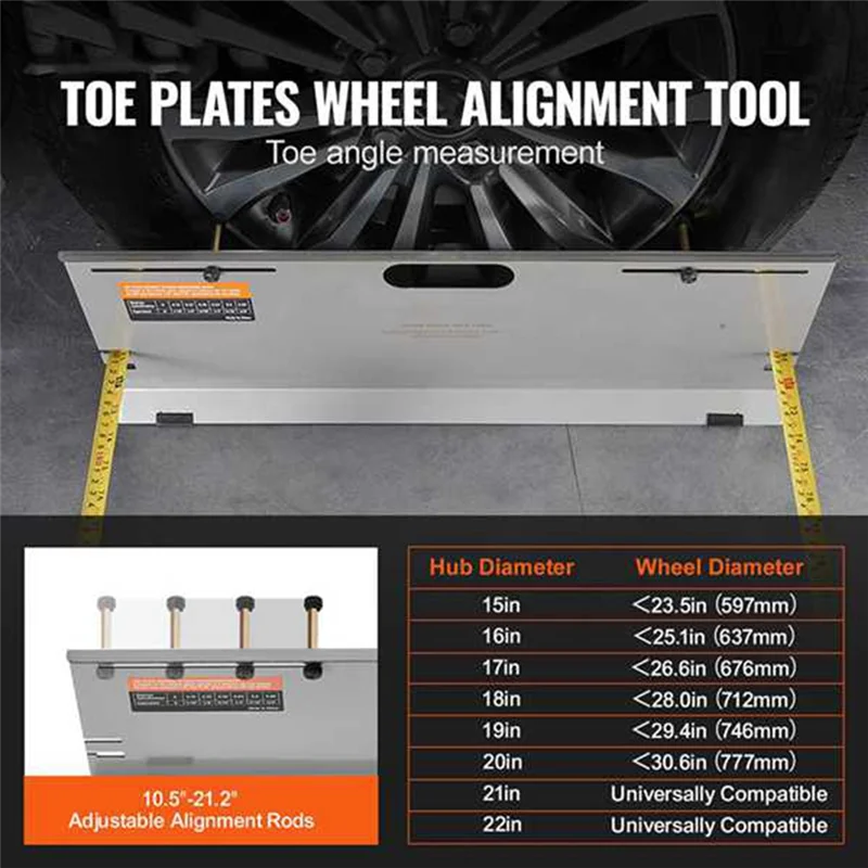 Toe Plates Wheel Alignment Tool With 2 Measuring Tapes Alignment Tools Toe Angle Measurement Plate
Toe Plates Wheel Alignment Tool With 2 Measuring Tapes Alignment Tools Toe Angle Measurement Plate