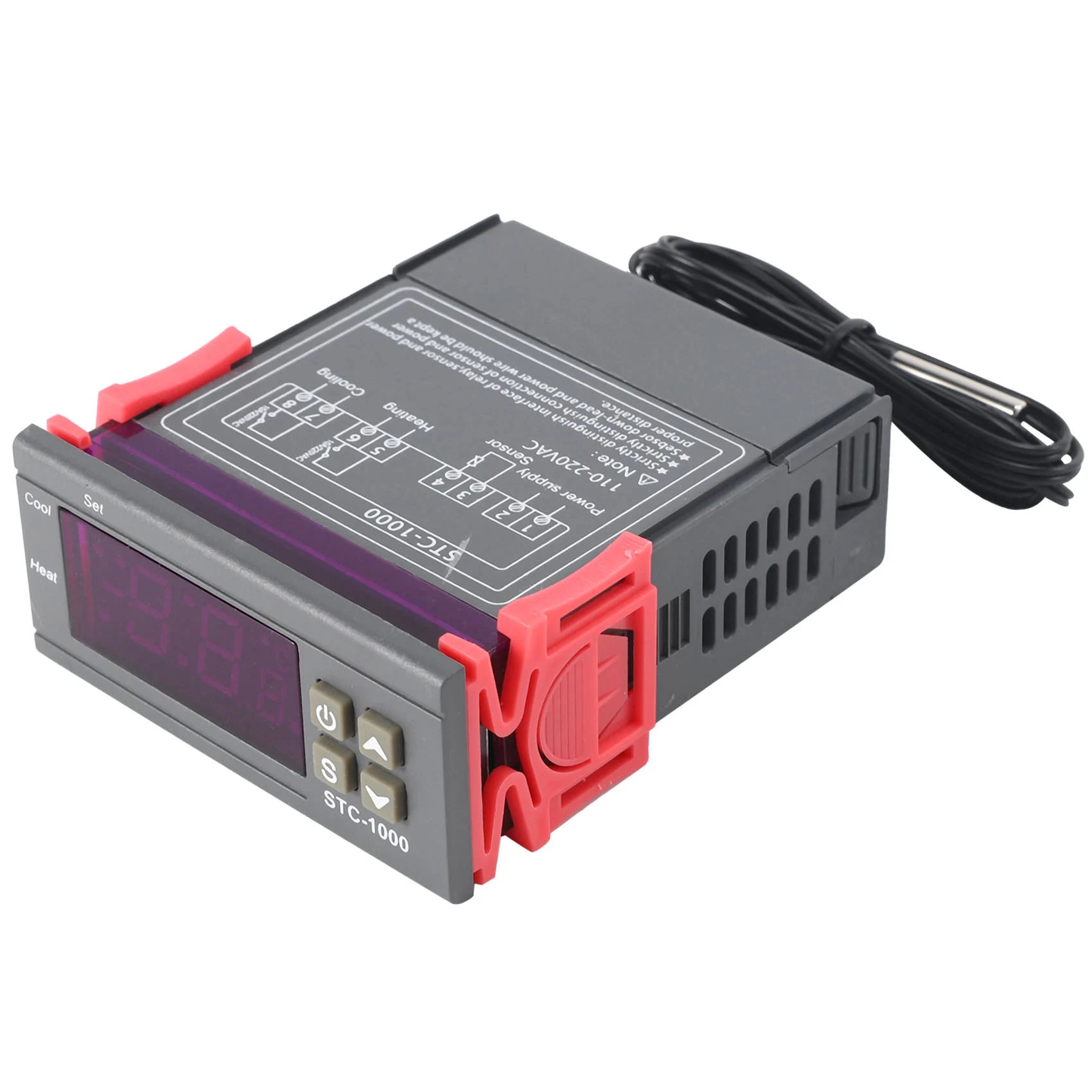 220V Digital STC-1000 Temperature Controller Thermostat Regulator+Sensor Probe
220V Digital STC-1000 Temperature Controller Thermostat Regulator+Sensor Probe