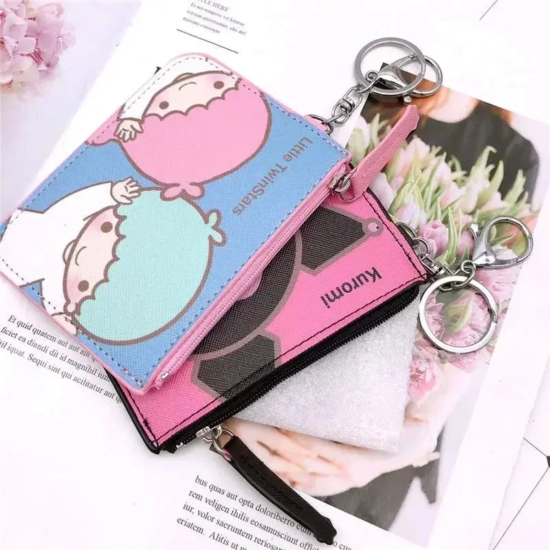 Sanrio Hello Kitty Anime Wallet Cartoon Kuromi PU Coin Wallet Card Set Two-in-one Keychain Pendant Creative Kids Birthday Gifts
Sanrio Hello Kitty Anime Wallet Cartoon Kuromi PU Coin Wallet Card Set Two-in-one Keychain Pendant Creative Kids Birthday Gifts