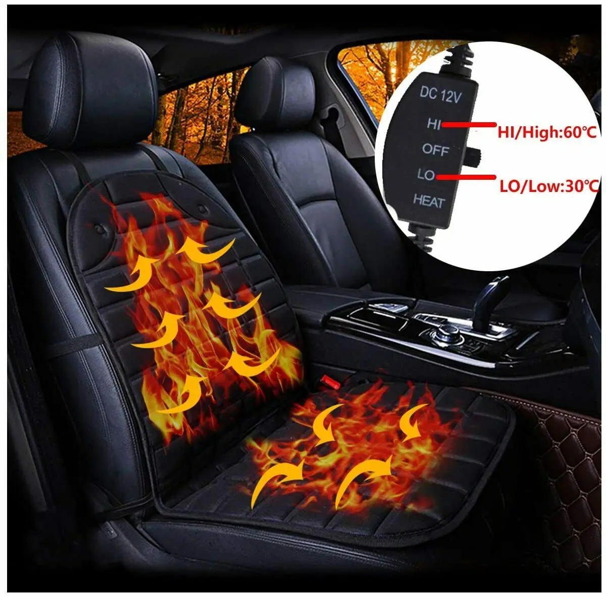 1Pc 12V Car Seat Pad Cushion Cover Universal Warm Heating Heater Heated Cold Winter Heated Seat Mats Auto Interior Accessories
1Pc 12V Car Seat Pad Cushion Cover Universal Warm Heating Heater Heated Cold Winter Heated Seat Mats Auto Interior Accessories